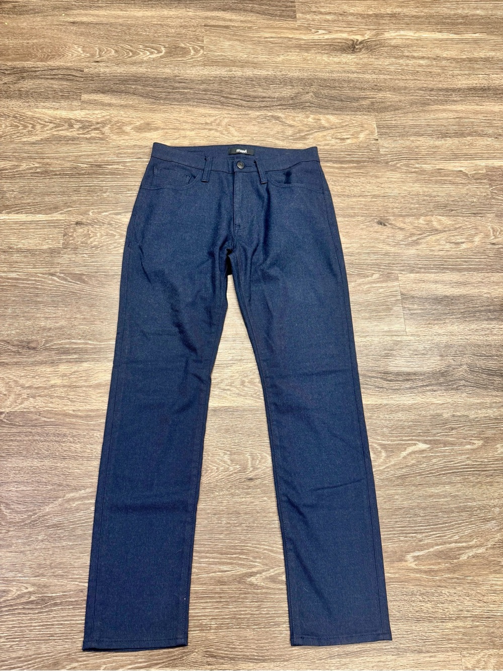Mavi Marcus Men's 32x32 Navy Wool Touch Slim Straight Leg Pants